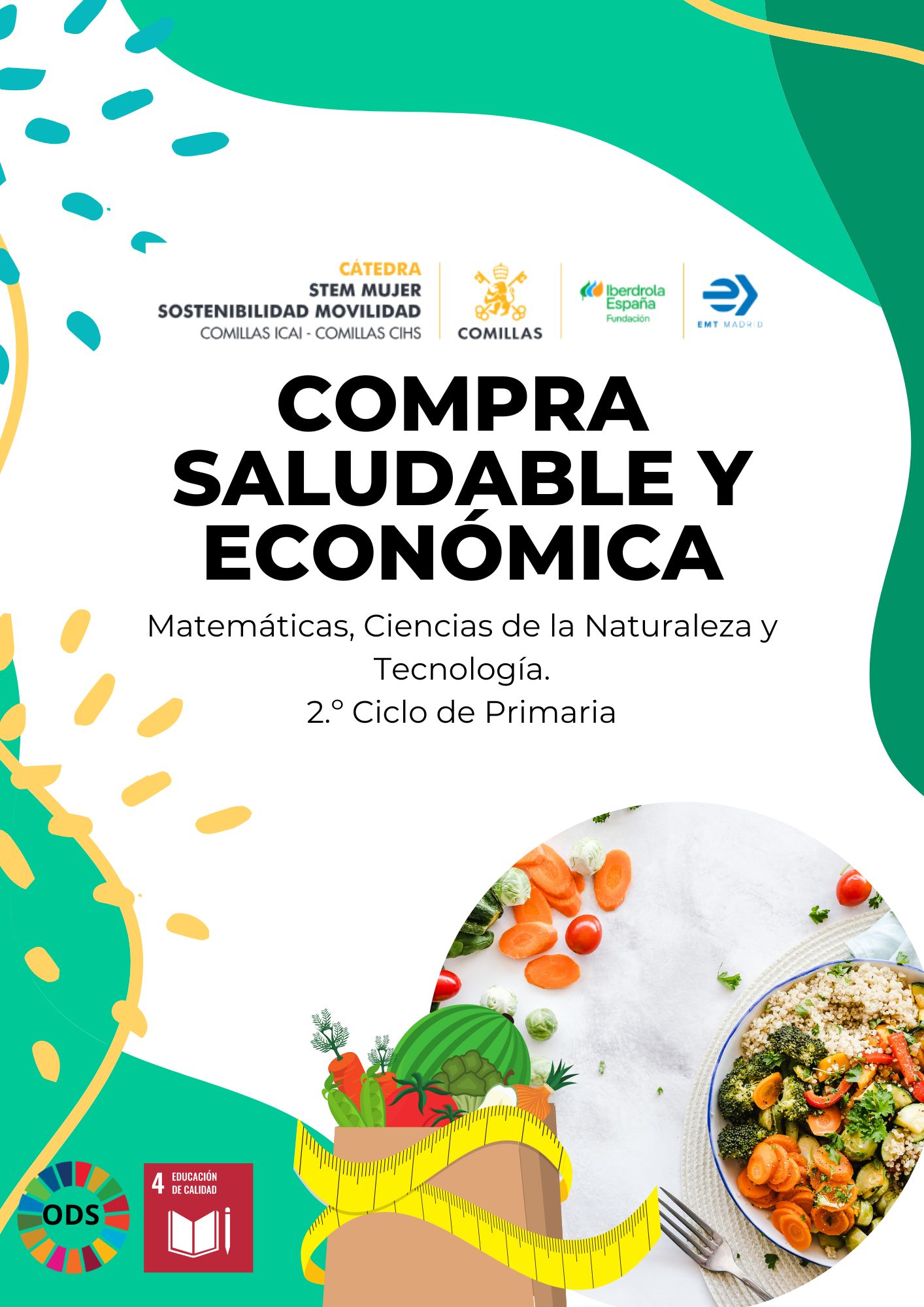 Portada compra saludable y económica. (2º Ciclo de Primaria)