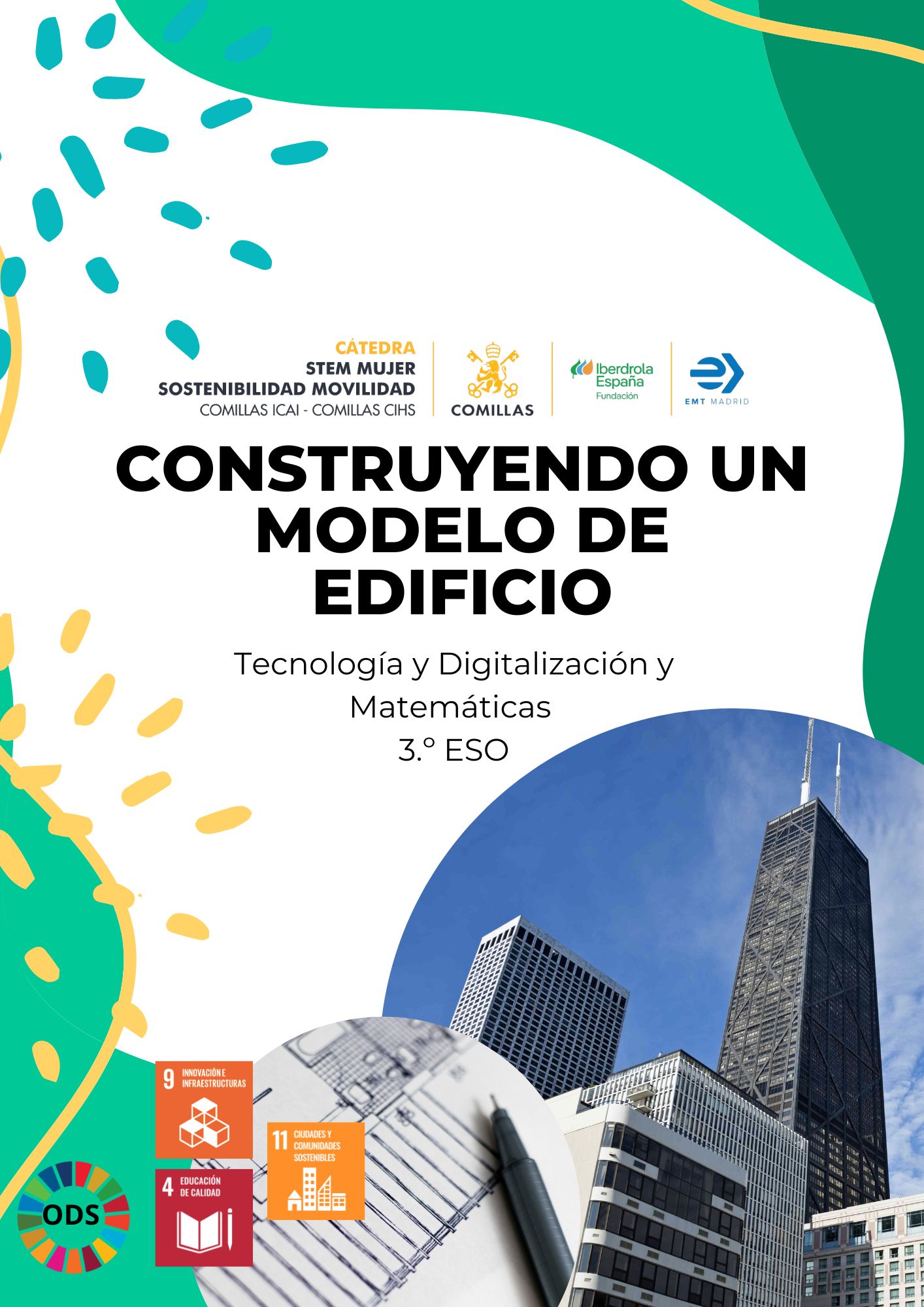 Portada Construyendo modelo edificio. (3º de la ESO)