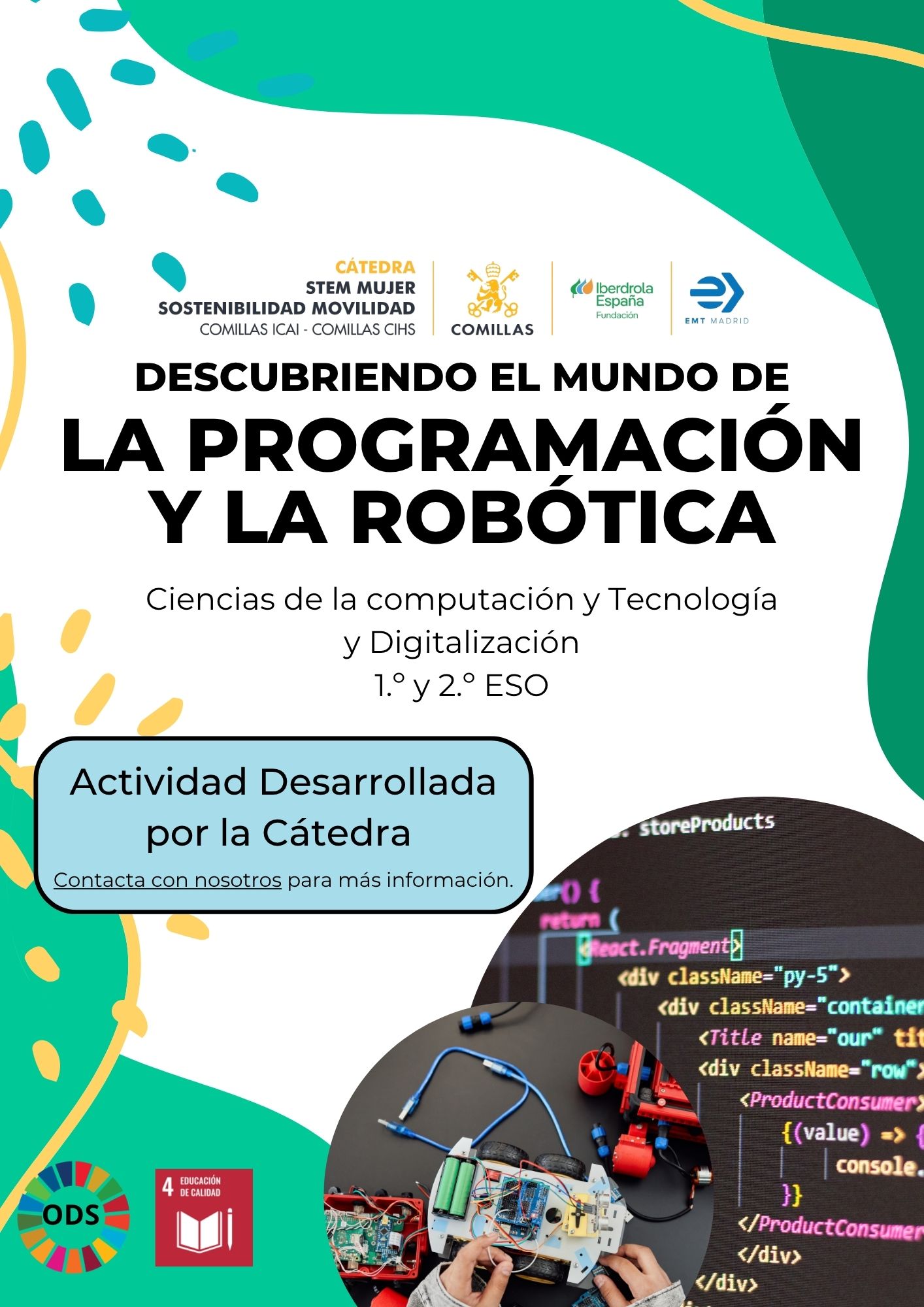 Portada programación y Robotica (1º y 2º ESO)