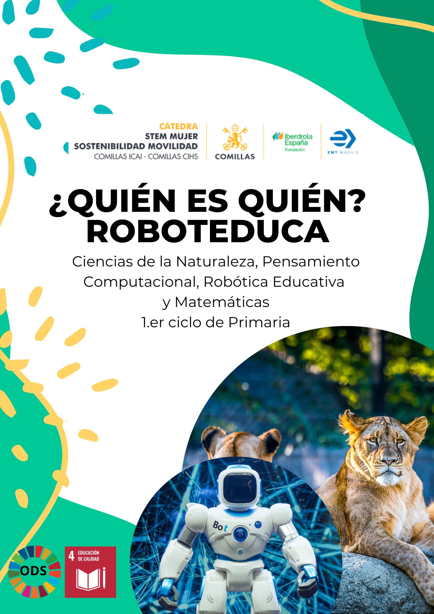 Portada ¿Quién es quién RoboTEduca (1º ciclo Primaria)